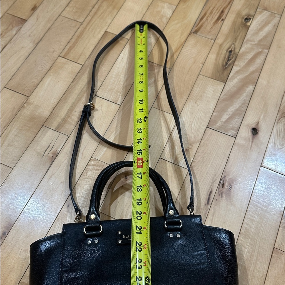 Kate Spade Black Leather Satchel Bag - Picture 6 of 9